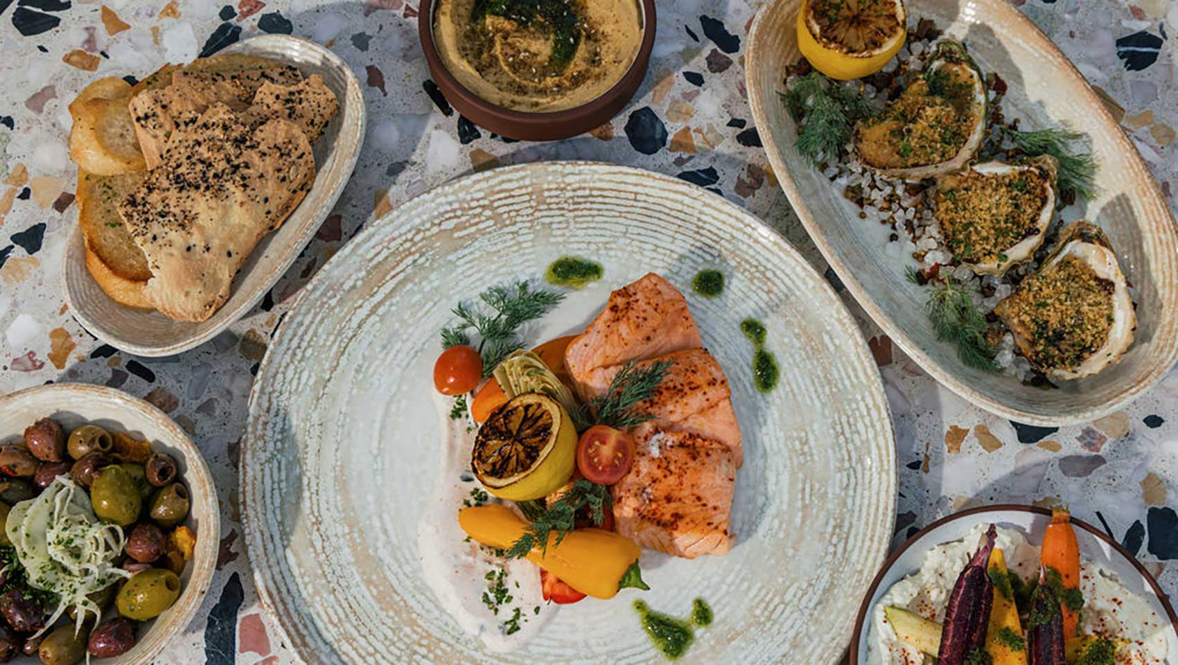 Selection of dishes from Blue Hound Kitchen