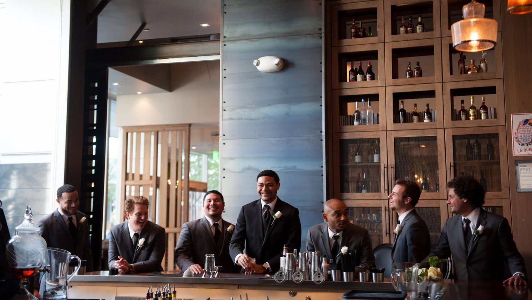 Groomsmean at Blue Hound