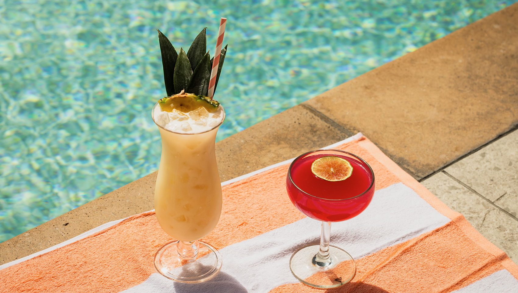 Cocktails by the pool