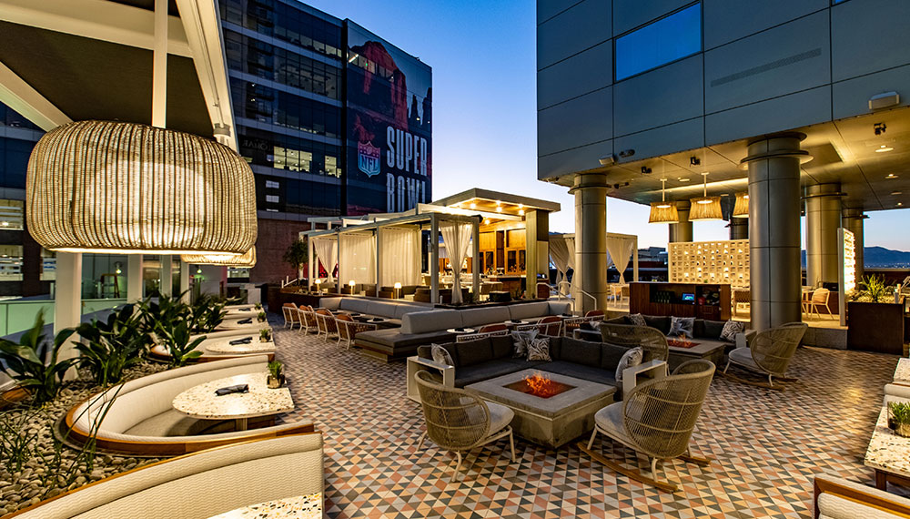 Eden firepit, evening