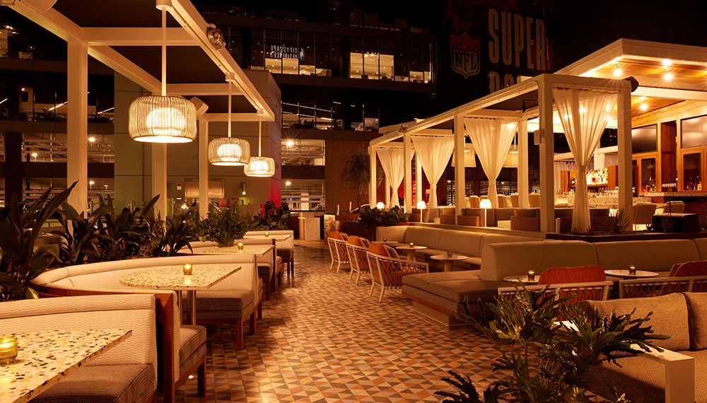 Eden Rooftop Bar Seating