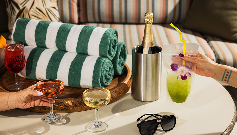 Palomar Phoenix cabana with amenities